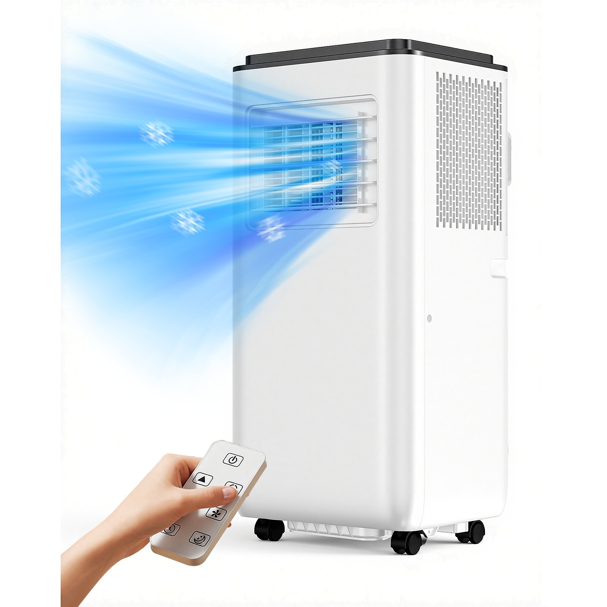 EdenDirect 10,000 BTU Portable Air Conditioner with Dehumidifier, Remote Control and Window Kit, Cools Rooms Up to 450 Sq Ft, Model# FDP29-V1R3